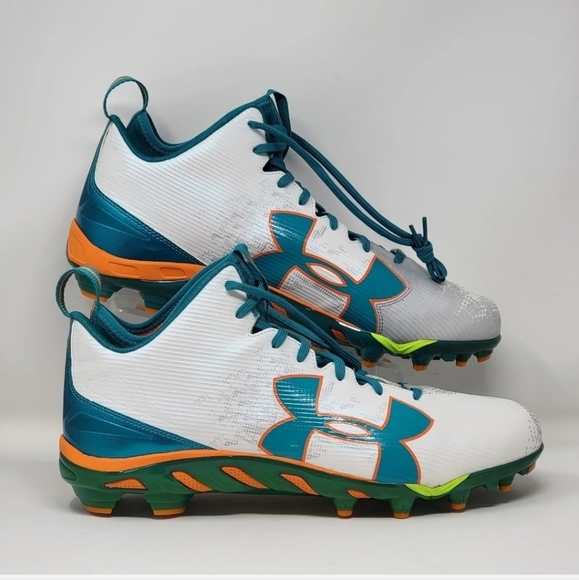 Under Armour Spine Fierce Pro Multicolor Football Cleats Shoes Men's Size 16 New - Picture 1 of 11